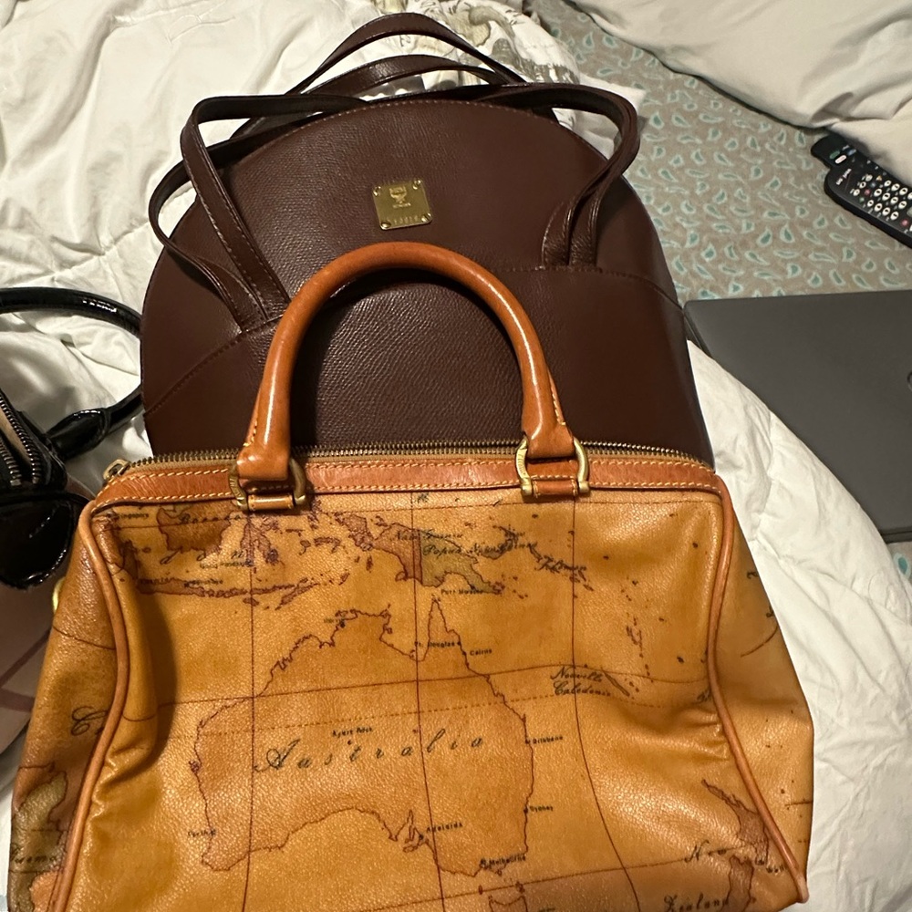 Brown Leather women  Bag